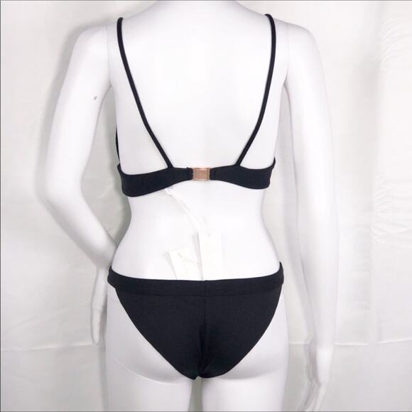 Kopper & Zink Black Lace-Up Bikini Set - Size Medium - Picture 3 of 15